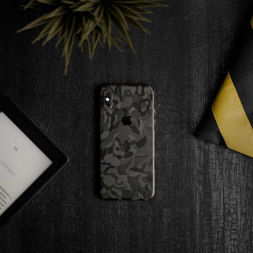 Захисна камуфляжна плівка Camo Green Black на задню панель смартфона