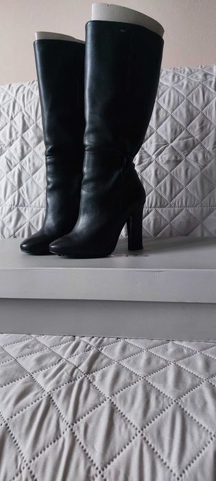 Skórzane Kozaki Wojas rozm. 36