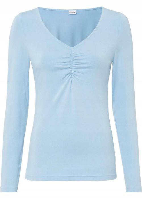 B.P.C bluzka niebieska z marszczeniem 44/46.