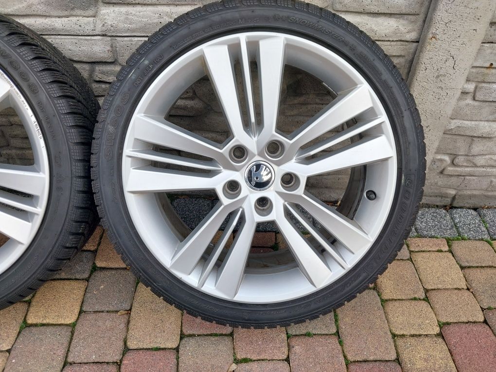 Koła alufelg RS VRS Skoda 18" 5x112 zima 225/40/18 2x7,2mm 2x5,5mm