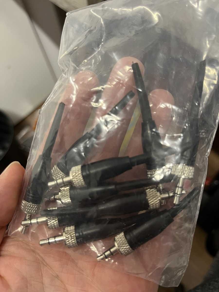 2 sztuki Mini jack z gwintem do rekorderów audio Sony Sennheiser Zoom