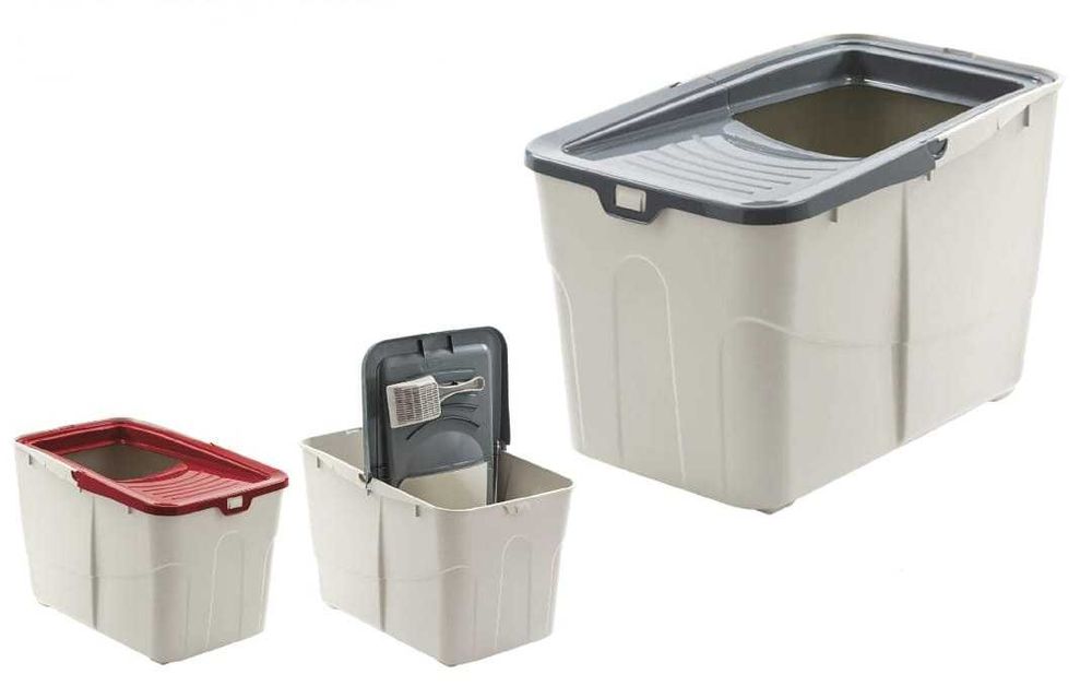 Caixa de areia fechada com entrada superior – Buxo – 60 x 38 x 39 cm