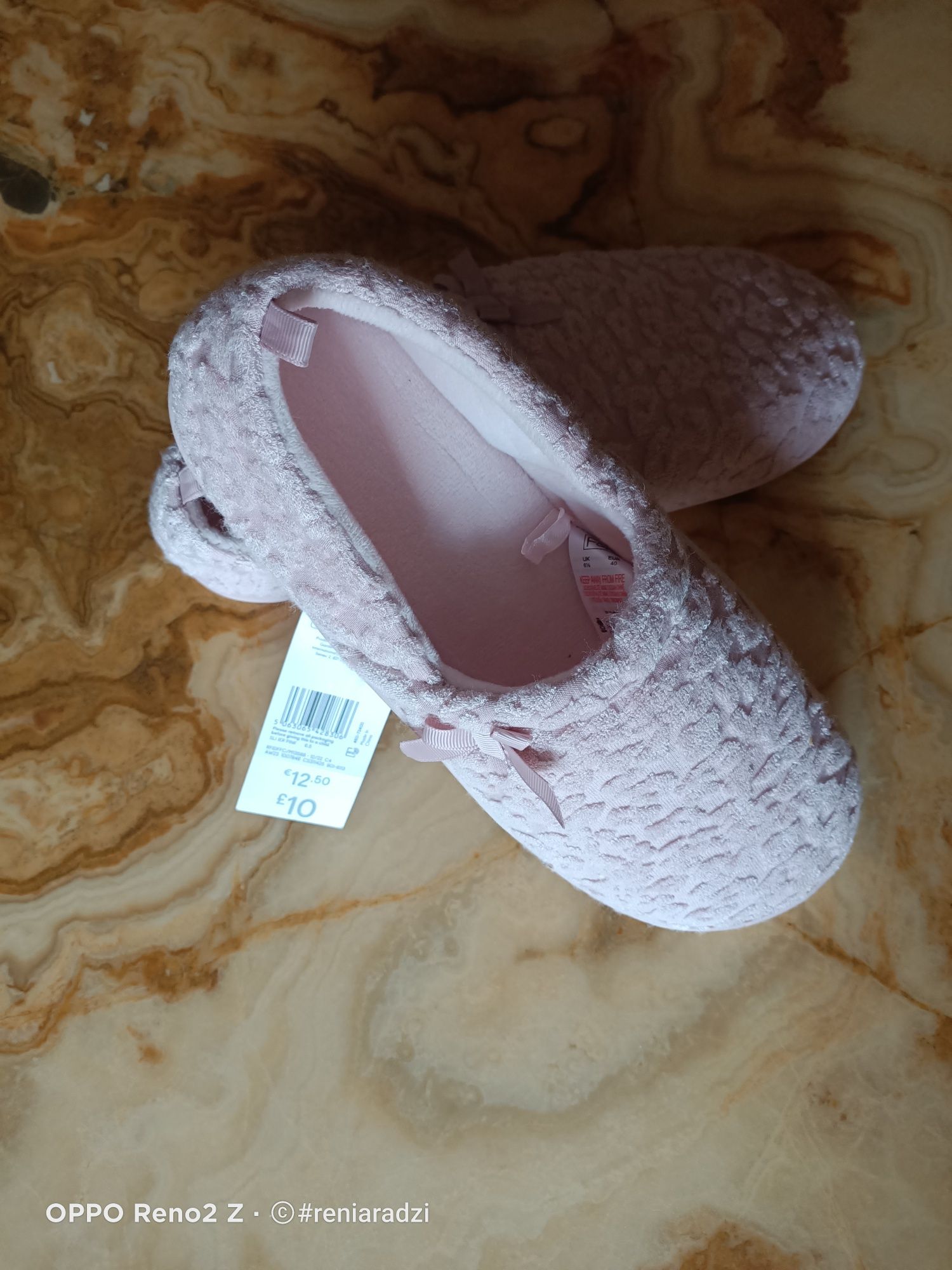 Kapcie damskie, r.40, slippers, miękkie, F&F