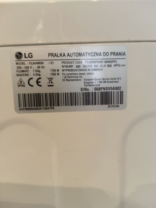 Pralko-suszarka LG