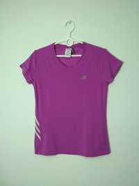 Adidas climalite clima365 t-shirt fioletowa koszulka S