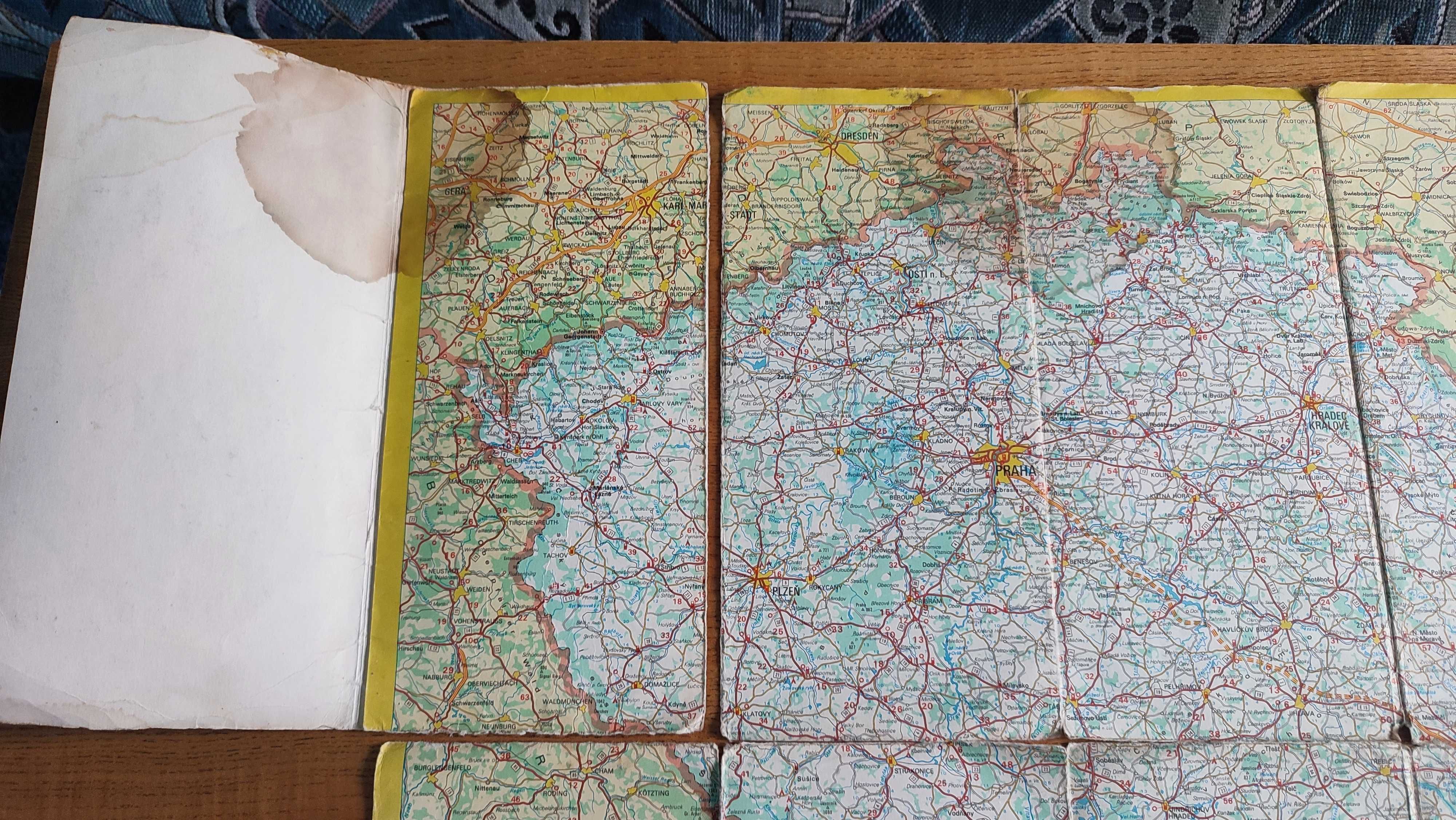Auto mapa CSSR mapa samochodowa ZSRR 1976