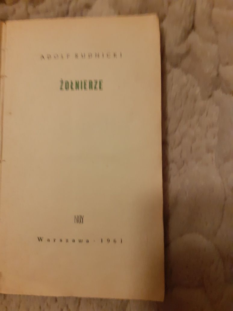 Książka Żołnierze Adolf Rudnicki
