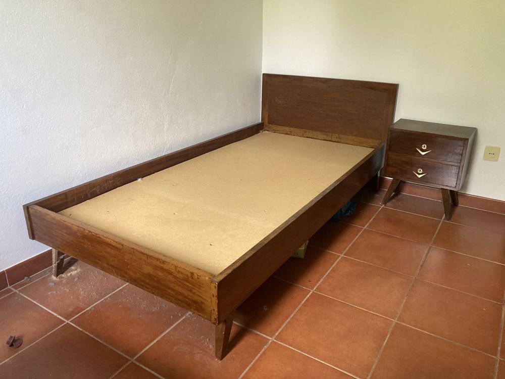 Cama madeira maciça 96x188cm