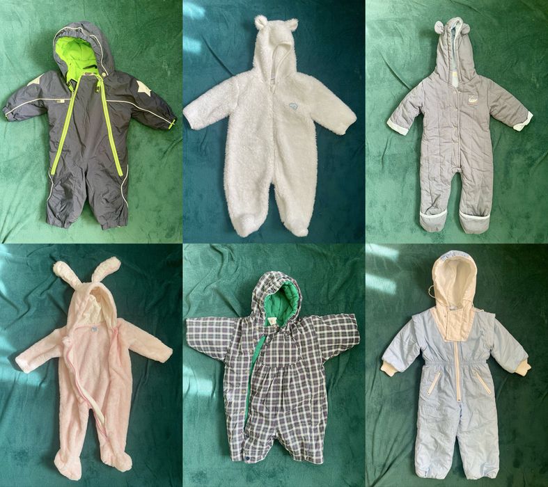 Дитячі комбінезони рвзні від 3 місяців до 1,5 року