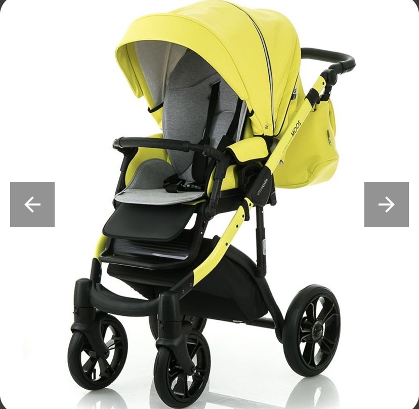 Коляска 2 в 1 Mioobaby Zoom Black Edition Lime (Миобеби Зум)