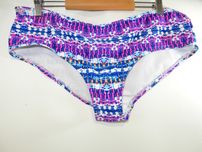 Strój kąpielowy figi dół od bikini wzór print różowe multi 44 XXL