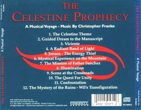 Christopher Franke - The Celestine Prophecy ( A Musical Voyage)CD USA