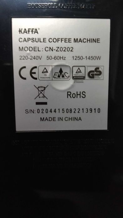 Máquina de café expresso para capsulas Kaffa