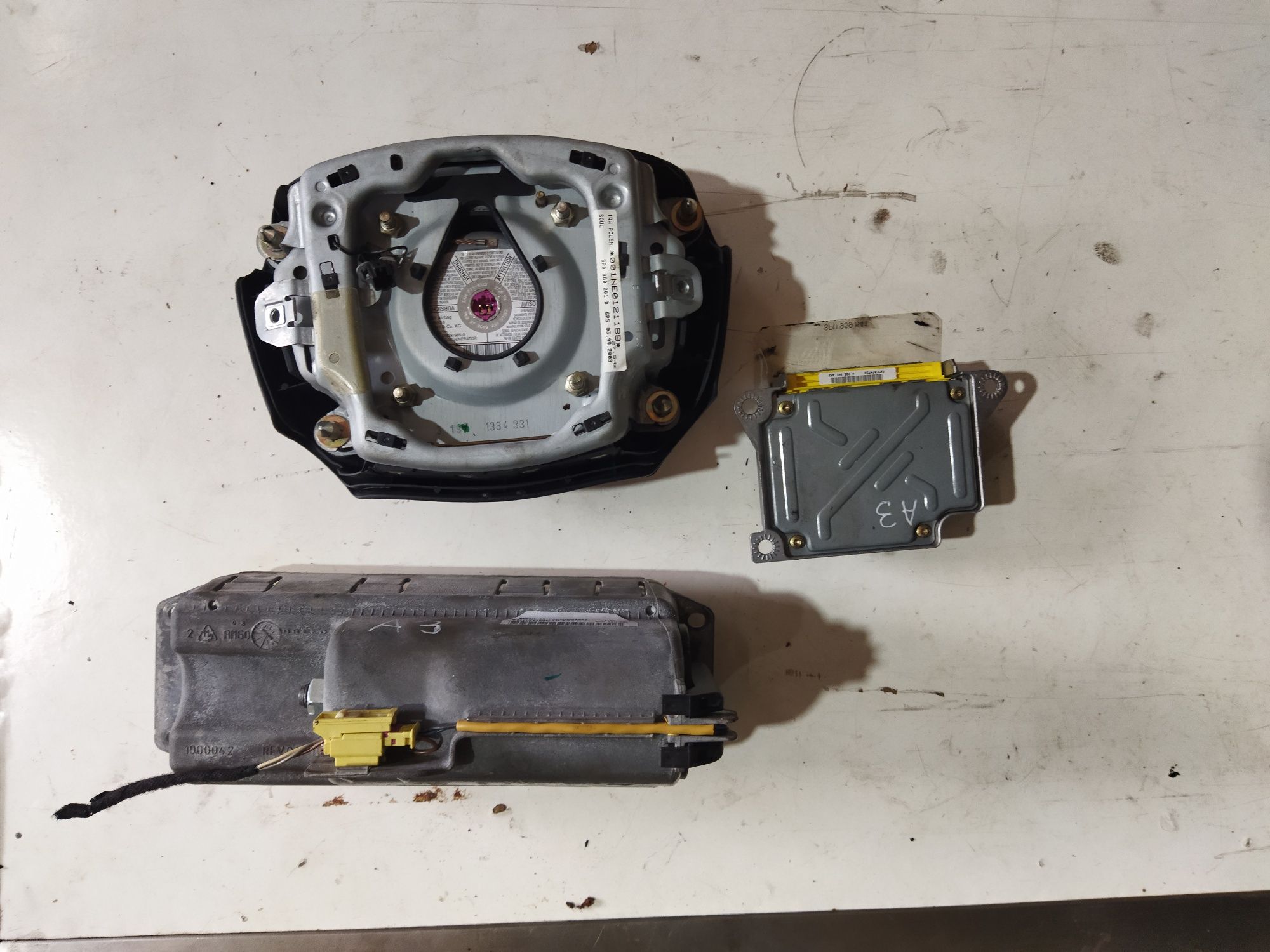 Conjunto airbag Audi A3 2003 com centralina