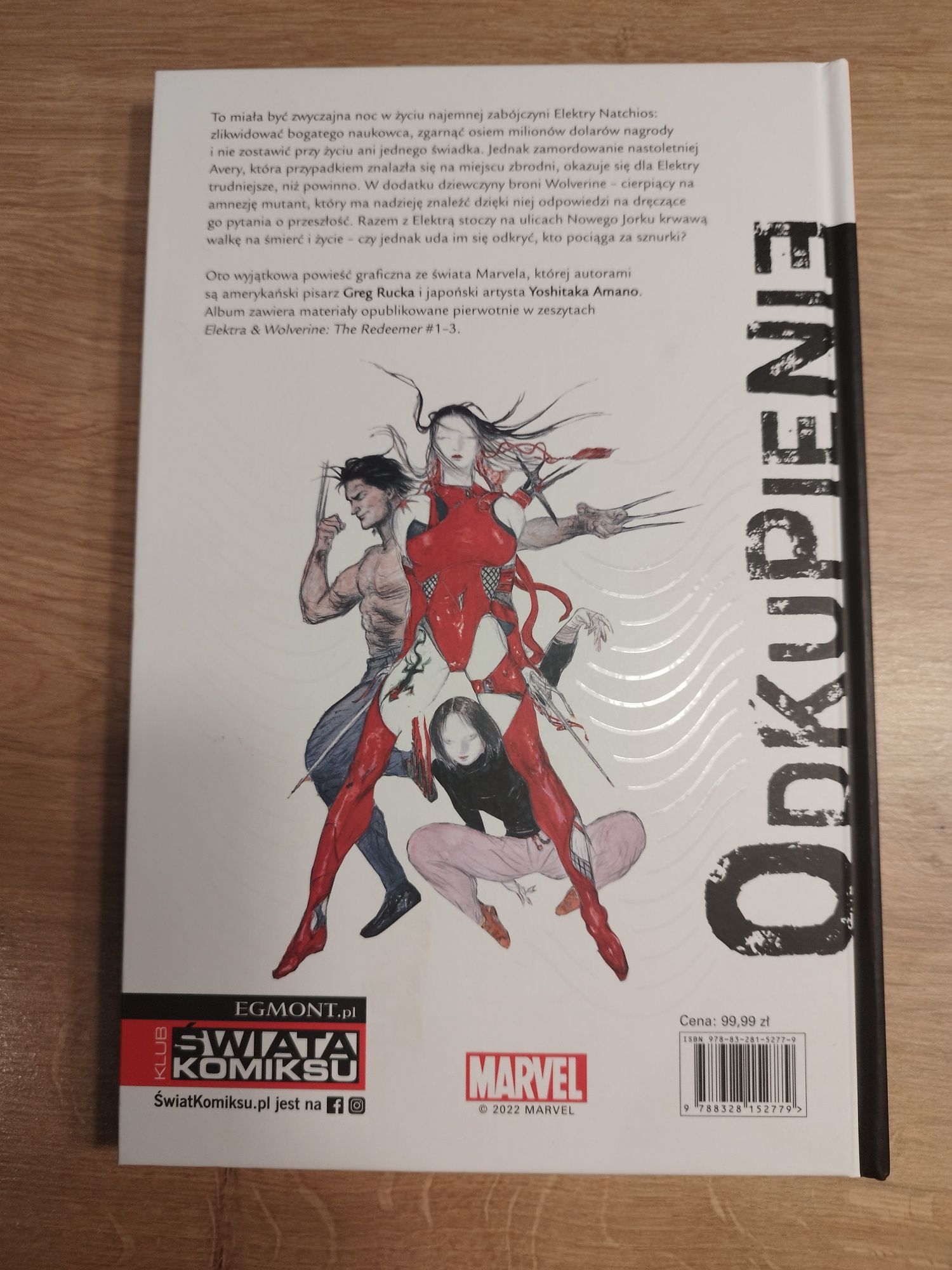 Komiks Elektra i Wolverine Odkupienie Egmont