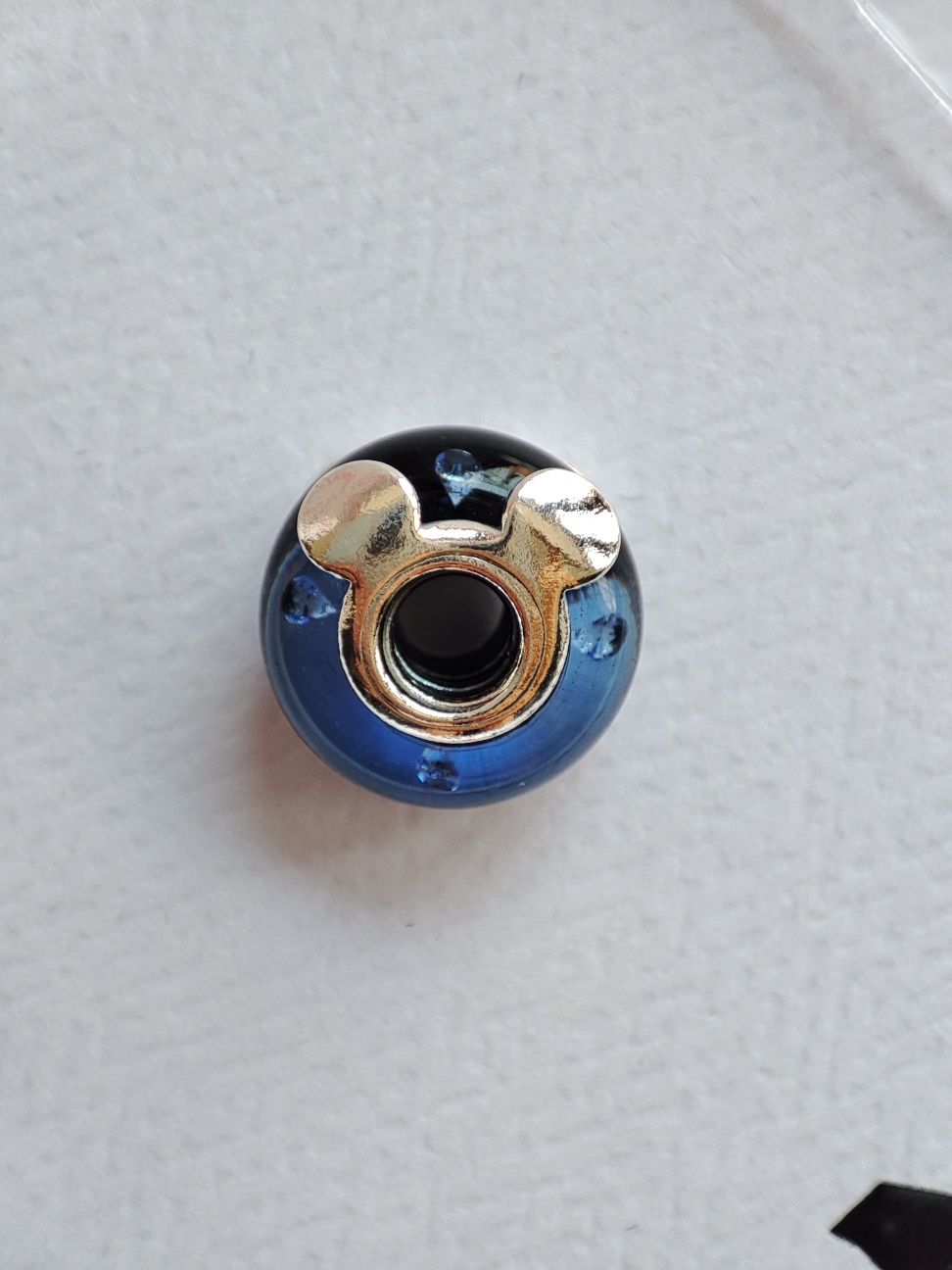 Nowy oryginalny charms Pandora Murano myszka minie/ mickey srebrny