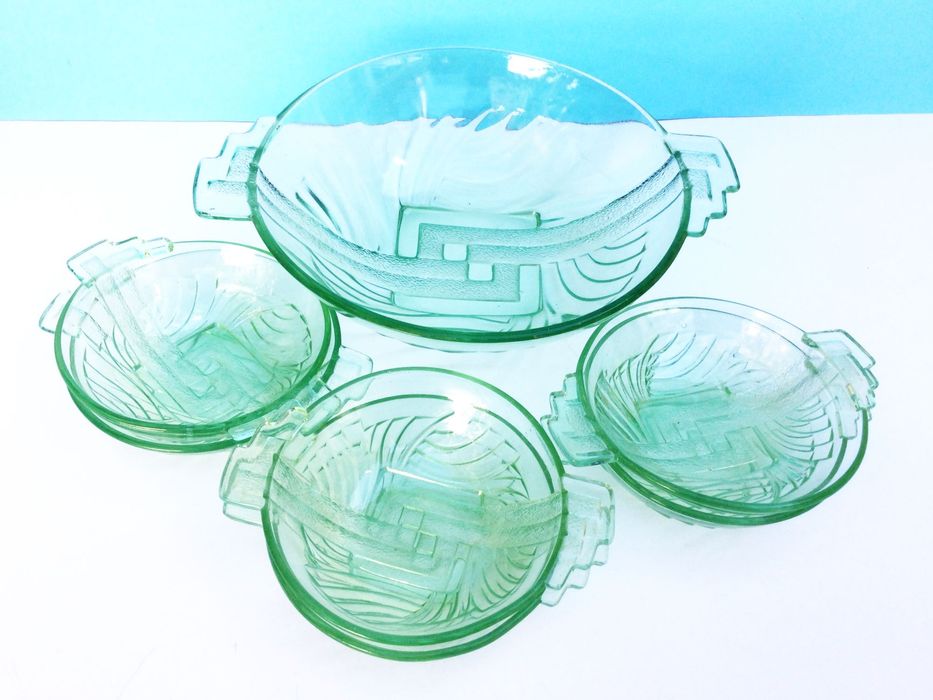 Conjunto de Taças de Sobremesa Art Déco | Áustria anos 30