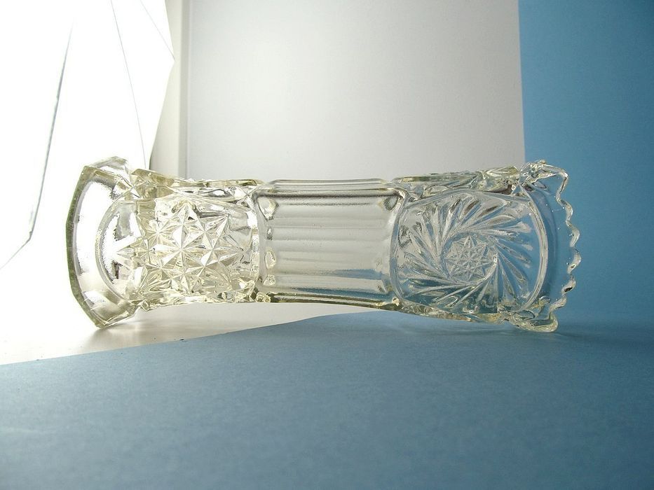 1920/30 piękny zabytkowy szklany wazon