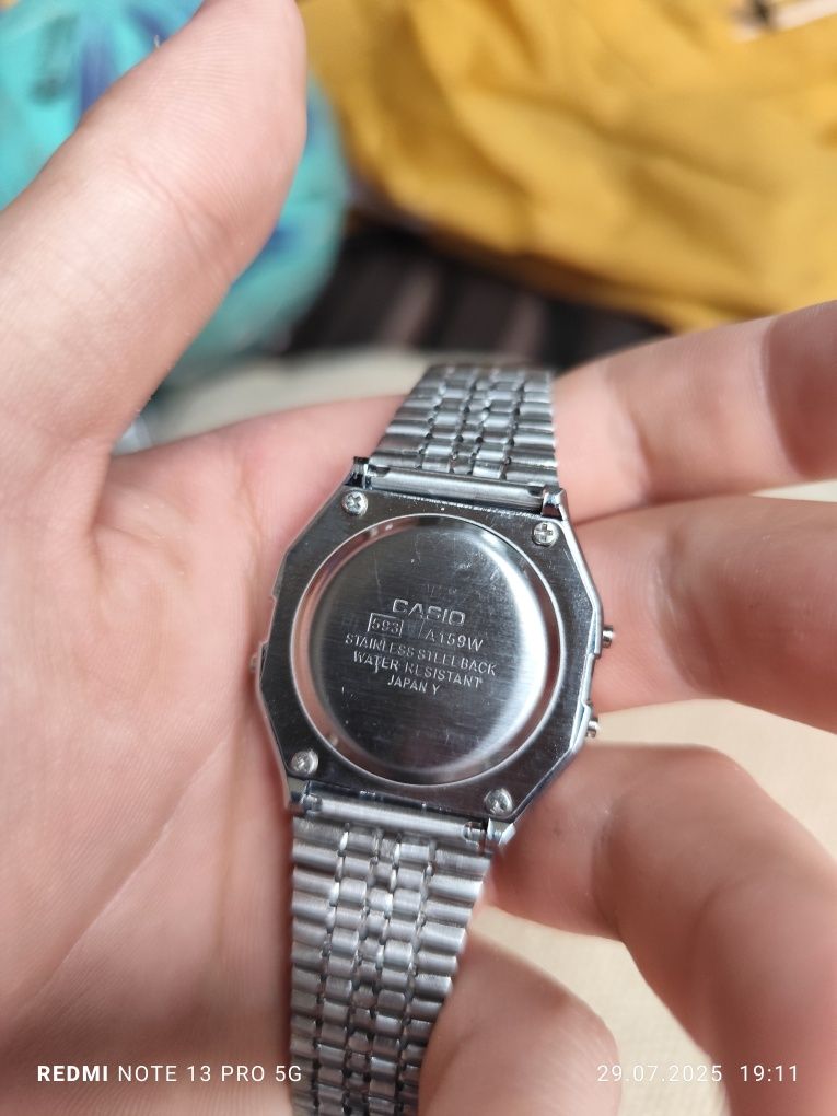Zegarek męski casio pomarańczowy cyfrowy