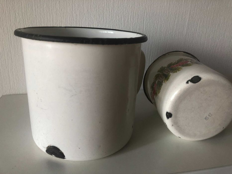Кухоль емальований 1л. Кружка 400мл.Судочек Судок посуд СРСР.