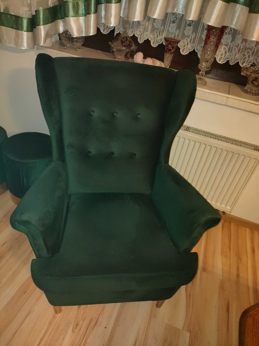 Wypoczynek narożnik, fotel i pufy