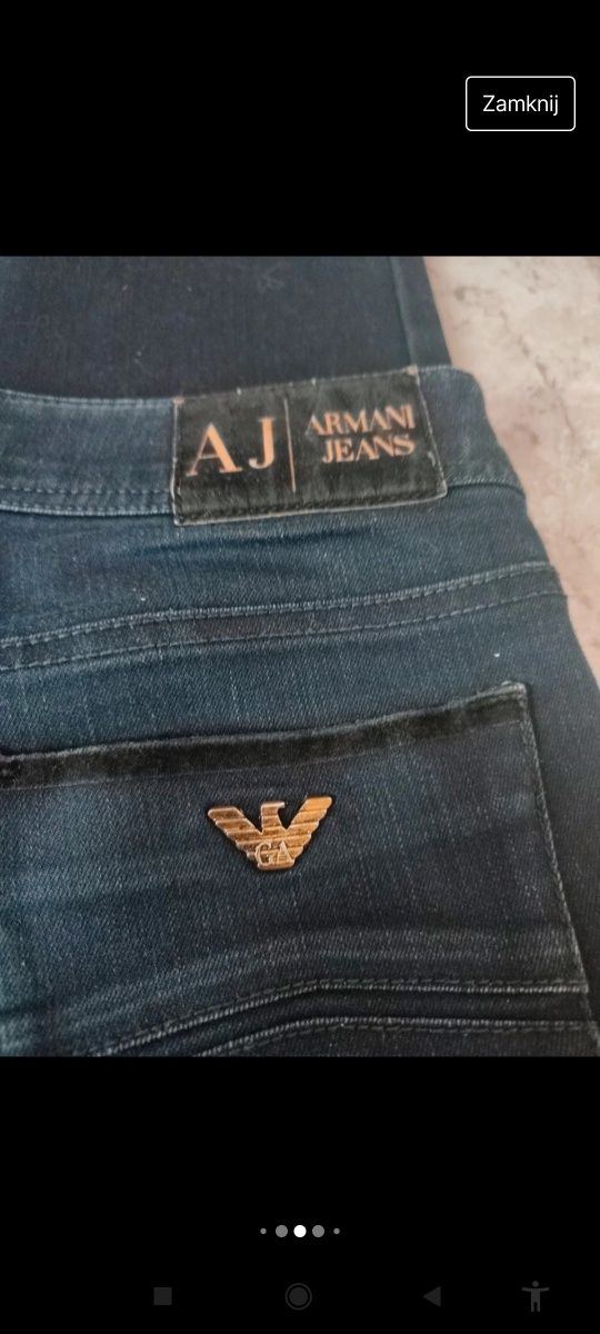 spodnie jeansowe damskie Armani Jeans rozm. 28