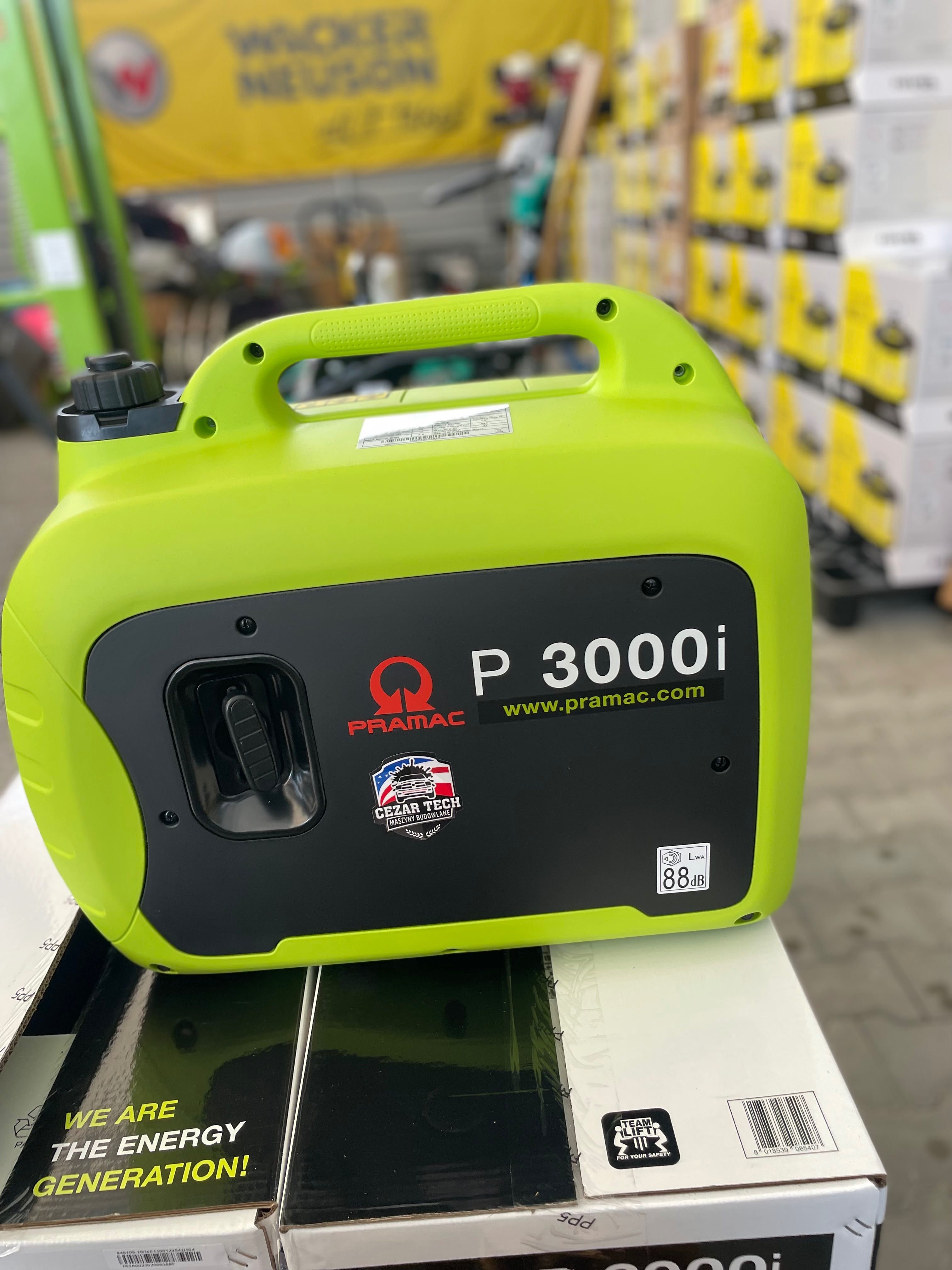 Agregat prądotwórczy PRAMAC P3000i INVERTER Nowy fv gwar. wyciszony