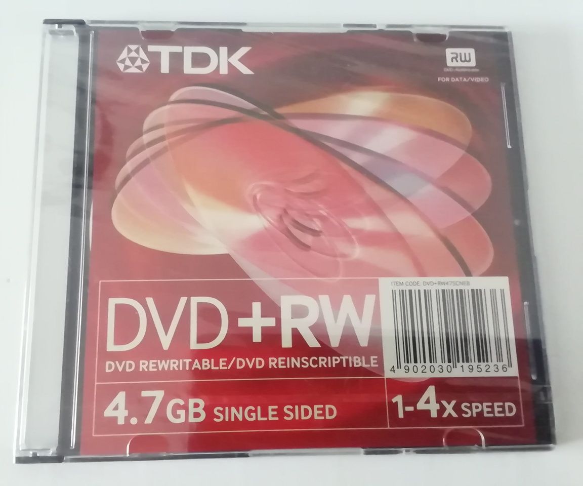 DVD+RW 4,7GB - 2 Unidades (Novos e Selados)