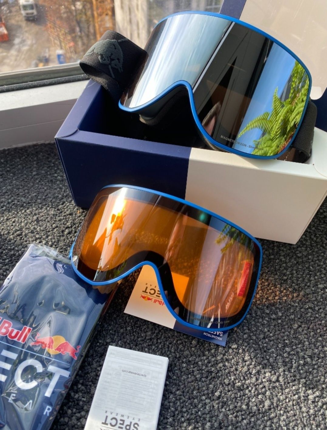 Gogle Red bull spect magnetron EON 003 nowe dwie szyby