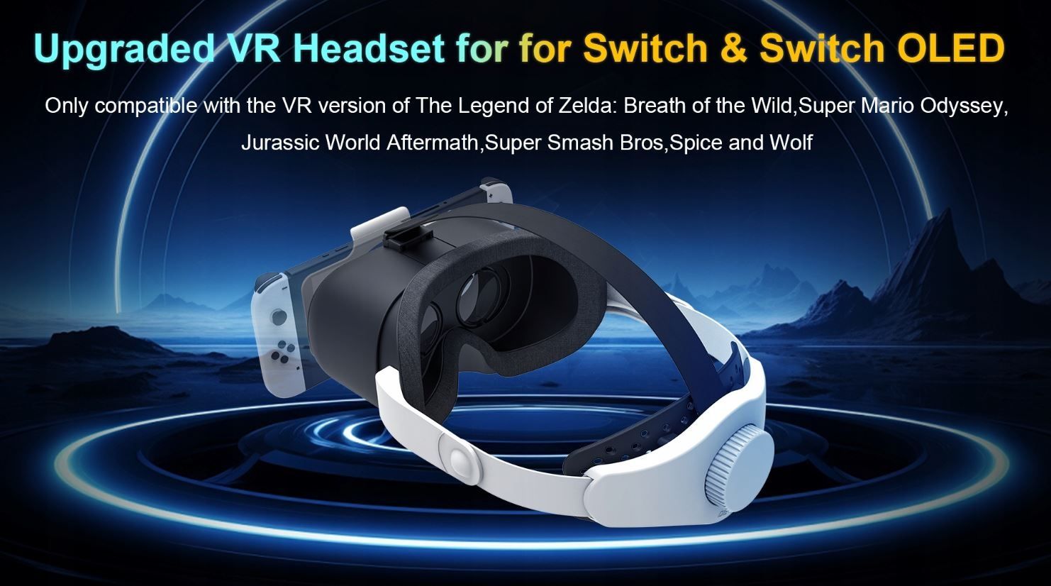 Zestaw VR DO SWITCH  Okukary OLED VR Regulowany pasek na głowe GOGLE