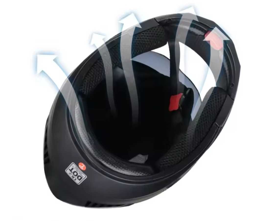 Шолом для мотоциклів Casco Capacetes, шлем с двойной линзой XL 60-61