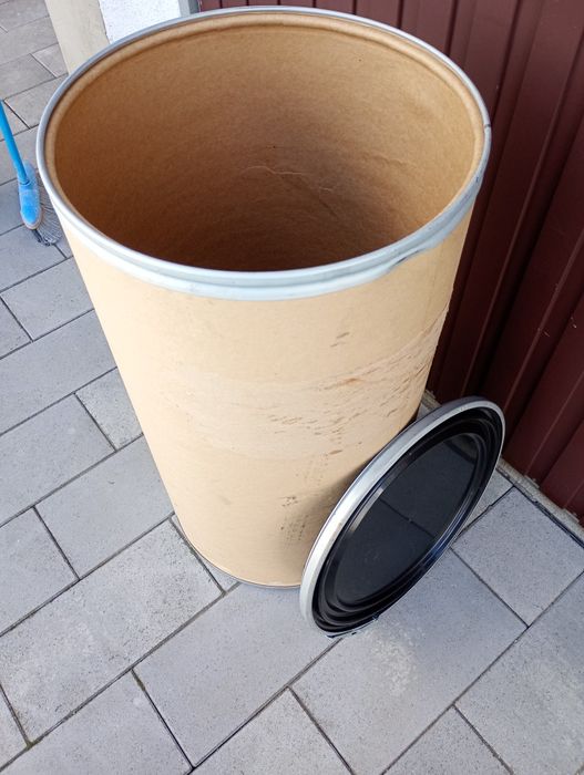 Beczka papierowa z tektury 80 litrów z pokrywą