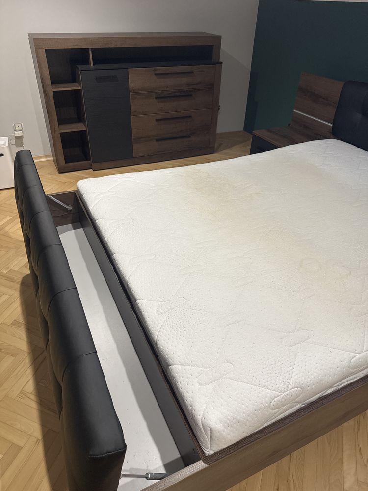 Zestaw do sypialni łóżko 160x200 i komoda