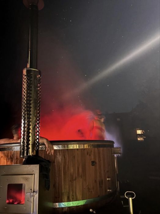 Balia mobilna/ ogrodowa/ jacuzzi na kołach/ bania/ mobilne spa