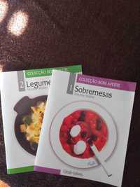 Livros Sobremesas e Legumes, coleção Bom Apetite