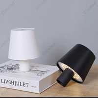 Lampa stołowa LED na butelkę czarna