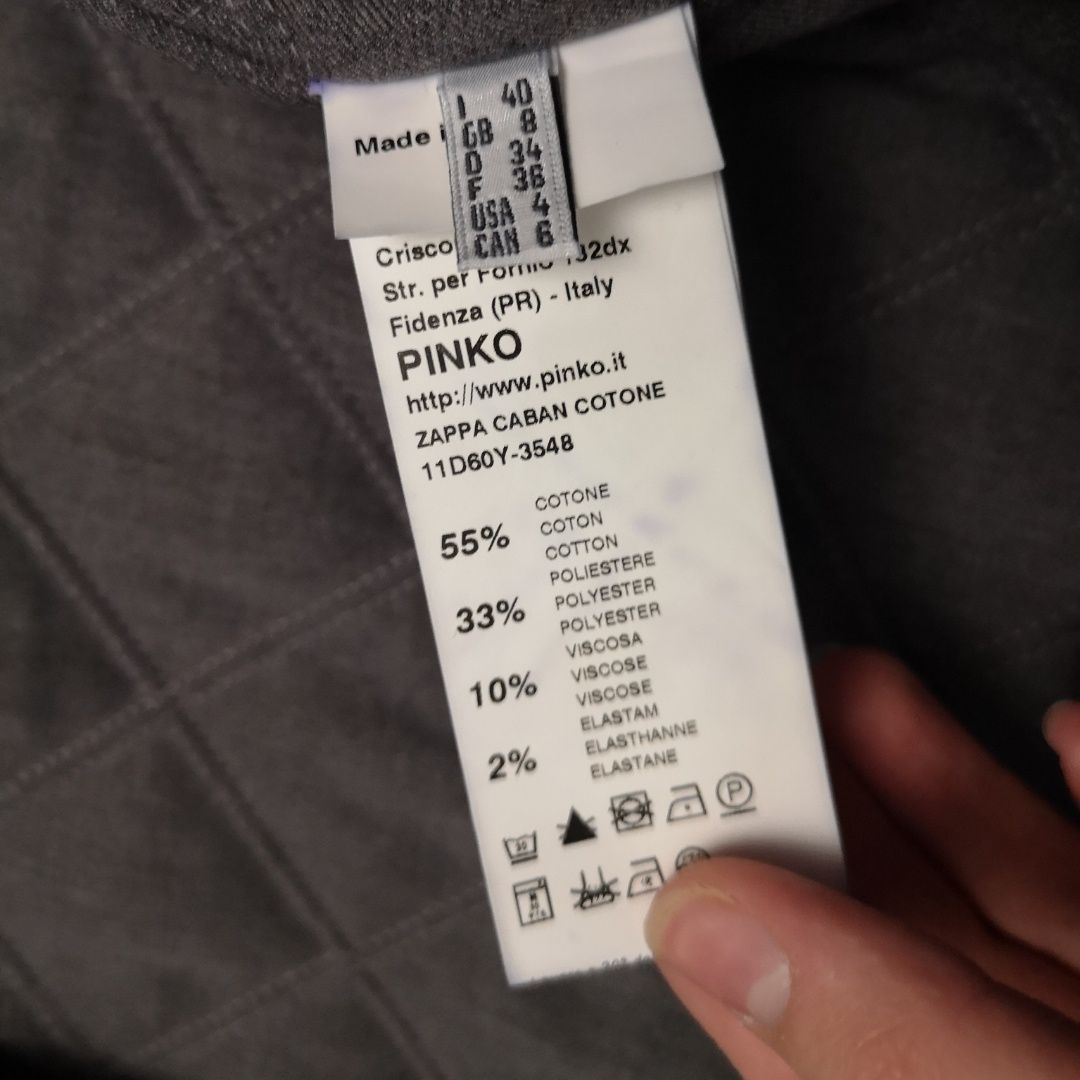 Плащ pinko з міховим воротником