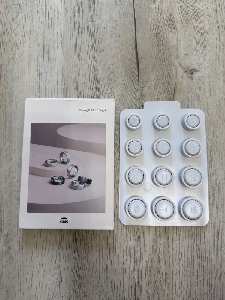 Оренда! Набір для визначення розміру кільця Oura Ring 4 Sizing Kit
