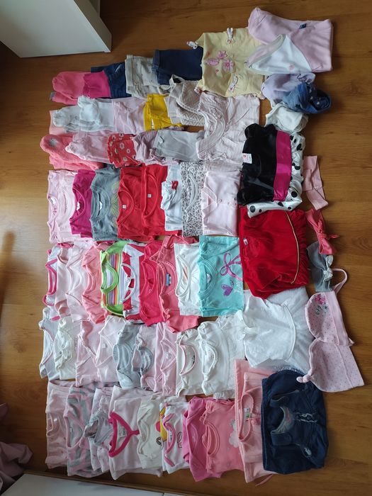 Ubranka dla dziewczynki r. 68