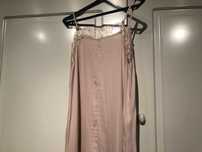 vestido comprido rosa claro muito bonito marca ELLI WHITE  M/L