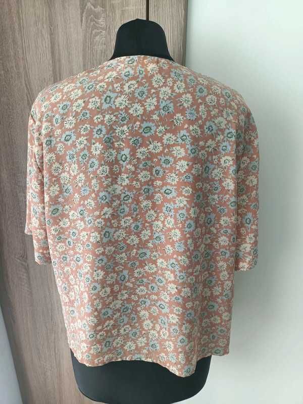 Vintage Koszula Bluzka Crop Top Duży Rozmiar Berkertex Rozmiar 44