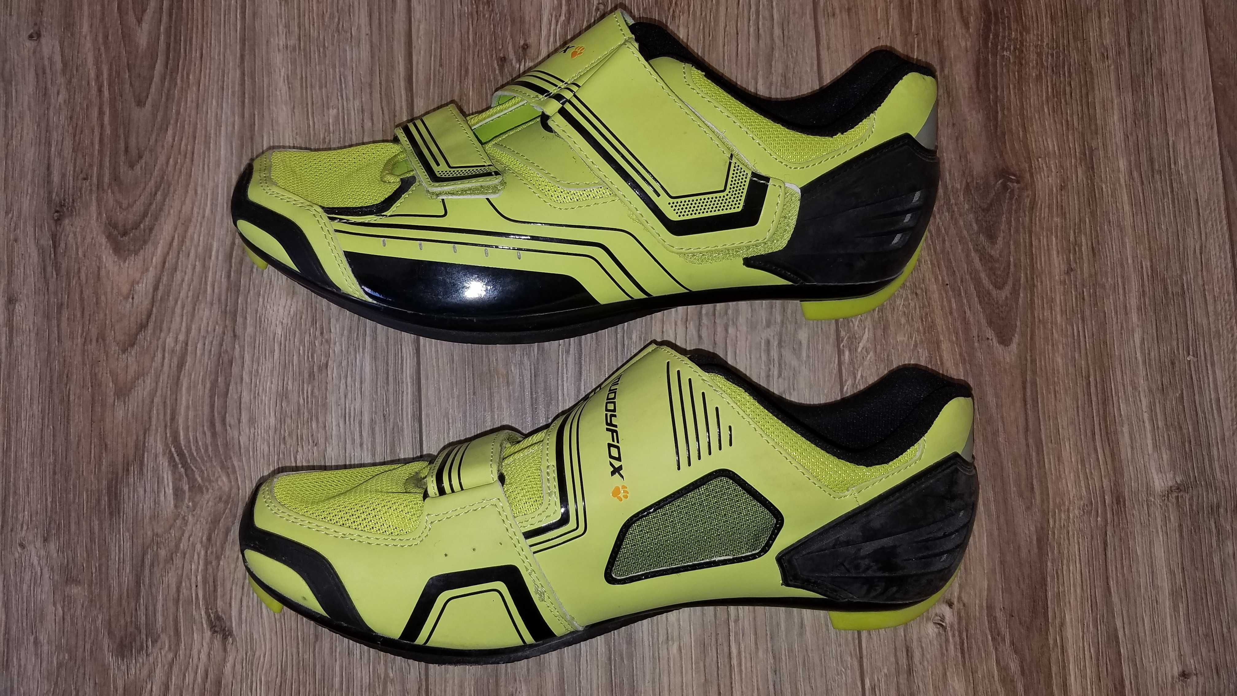 Buty rowerowe MUDDYFOX 43/44 28cm rzepy na rower żółte stan BDB
