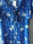 #Rozpinana #sukienka #damska #niebieska #kwiaty #Oasis  r.XXL