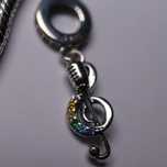 Charms „Nuta z mikrofonem” – srebro 925