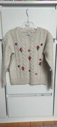 Śliczny angielski sweterek r.122 cm