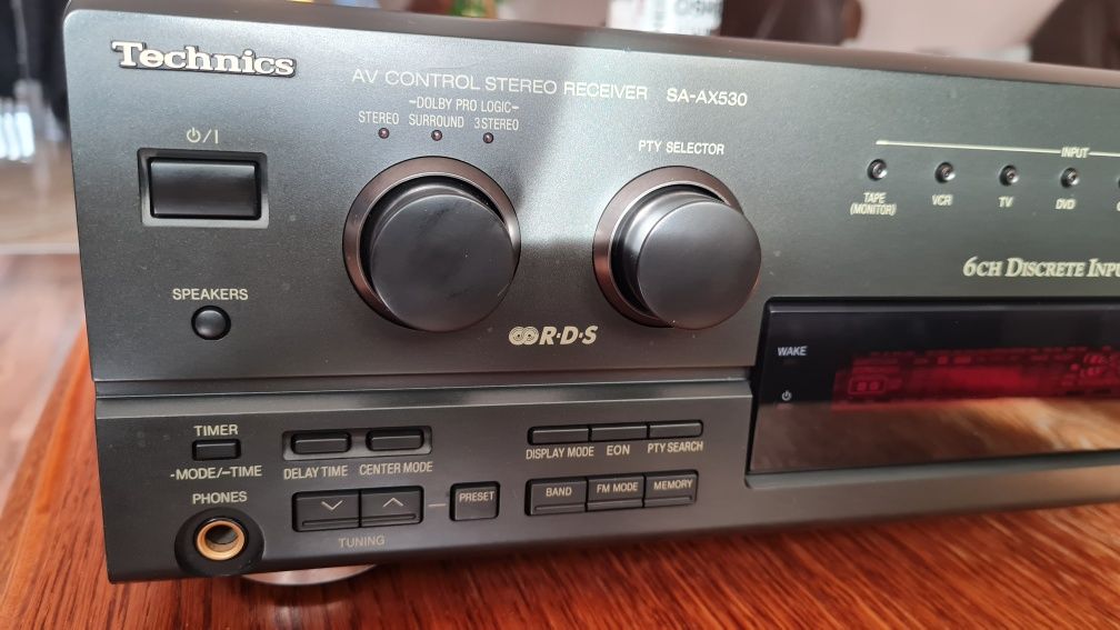 Technics SA-AX530 kino domowe i SL-PG200A.