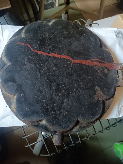 Stara, żeliwna gofrownica, vintage.