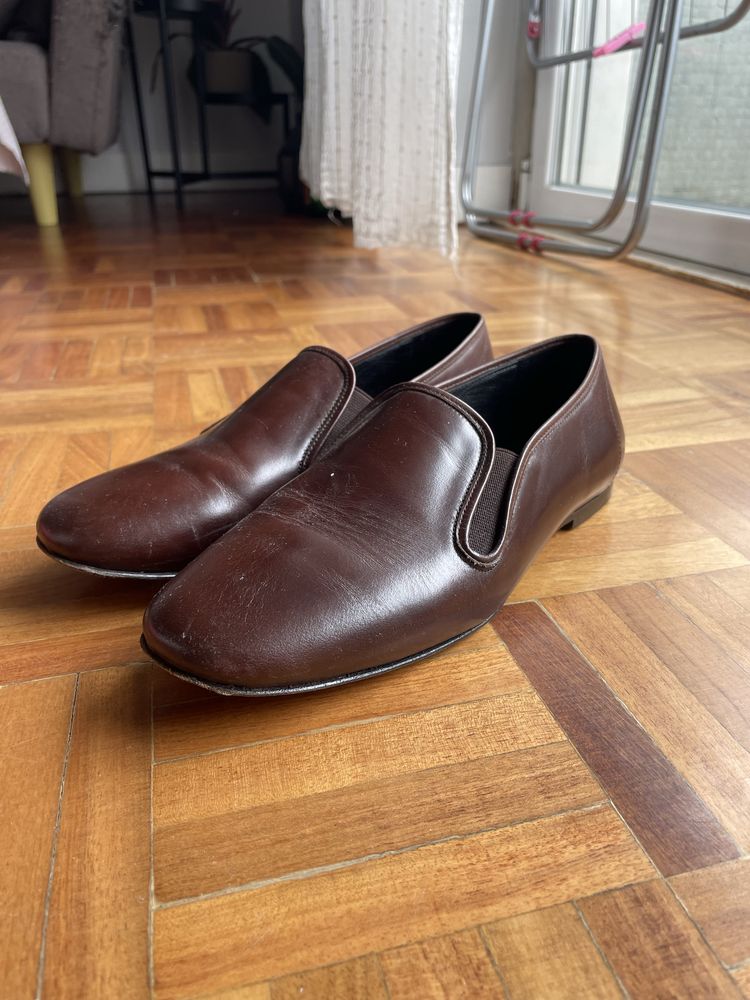 Mocassins de couro