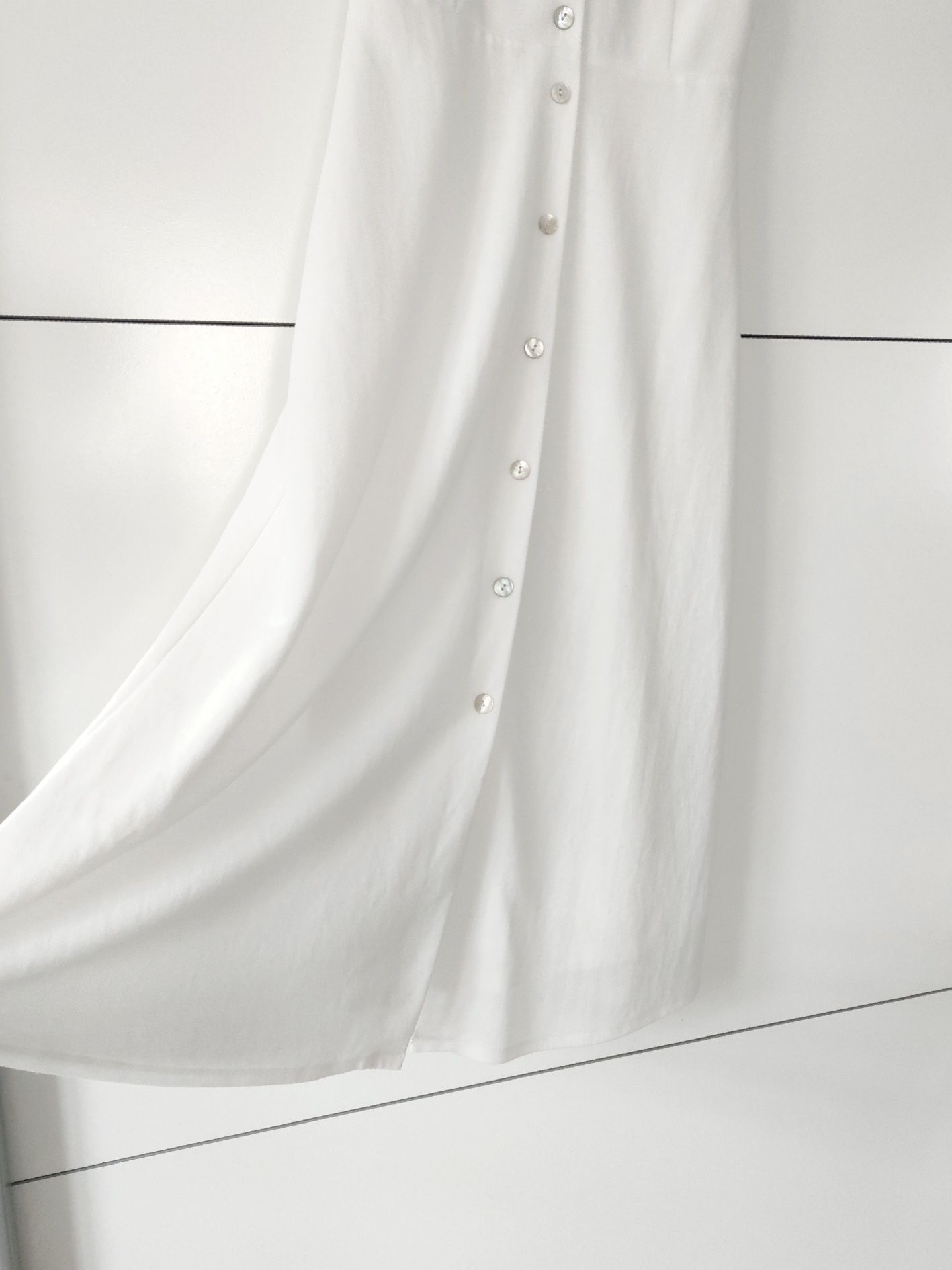 Sukienka Massimo dutti 36 S biała złamana biel wiskozowa midi