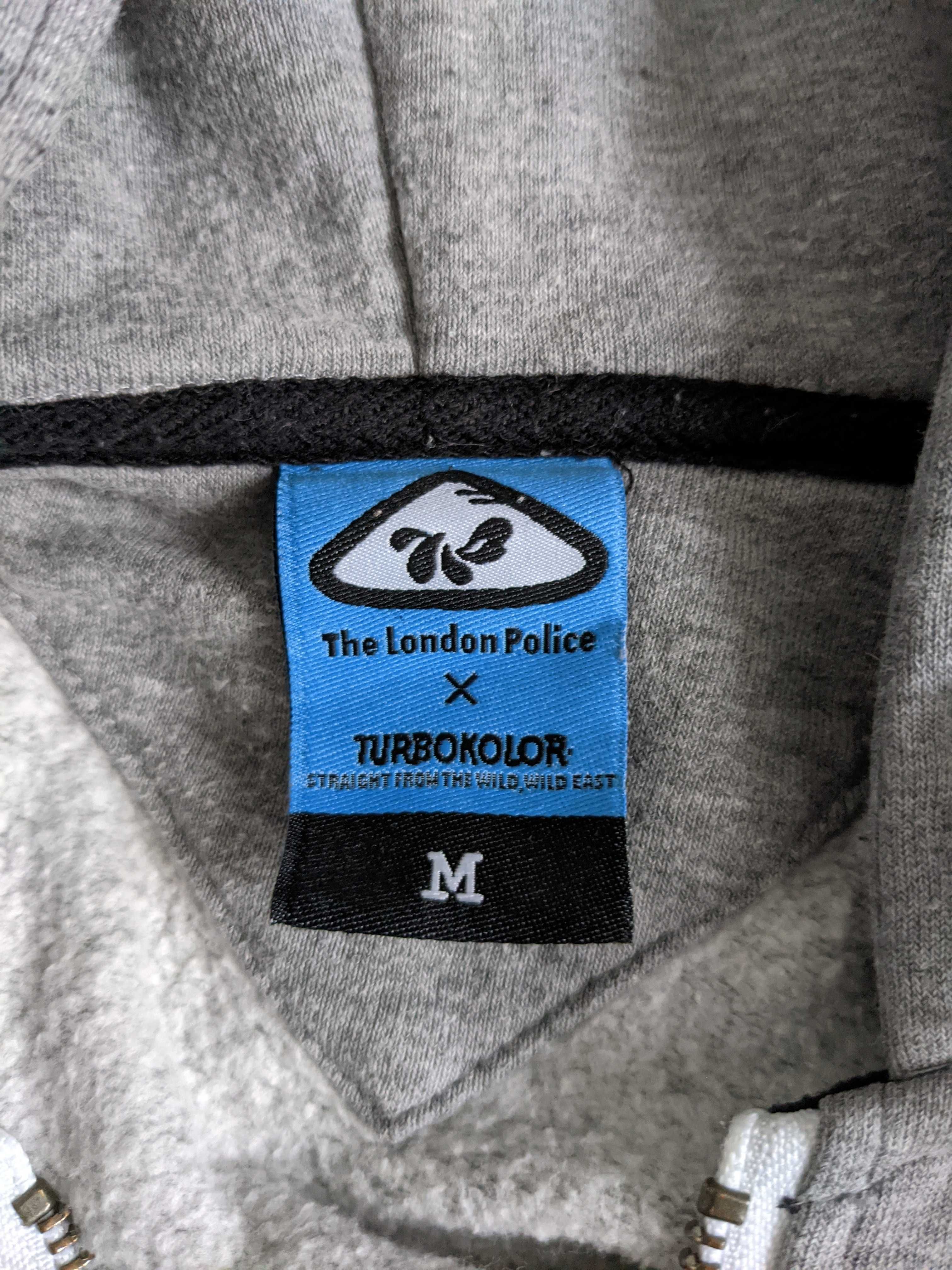 Bluza z kapturem Turbokolor siwa rozmiar M